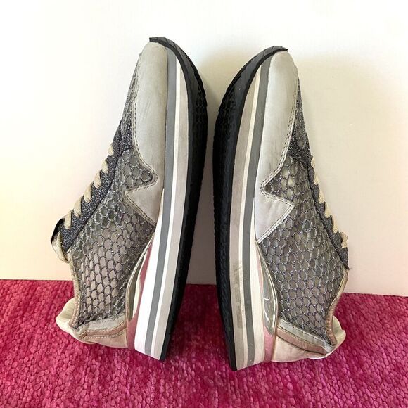 Crime London Speed Mesh Leather Sneakers Size EU 39/US 8.5 - Picture 7 of 10